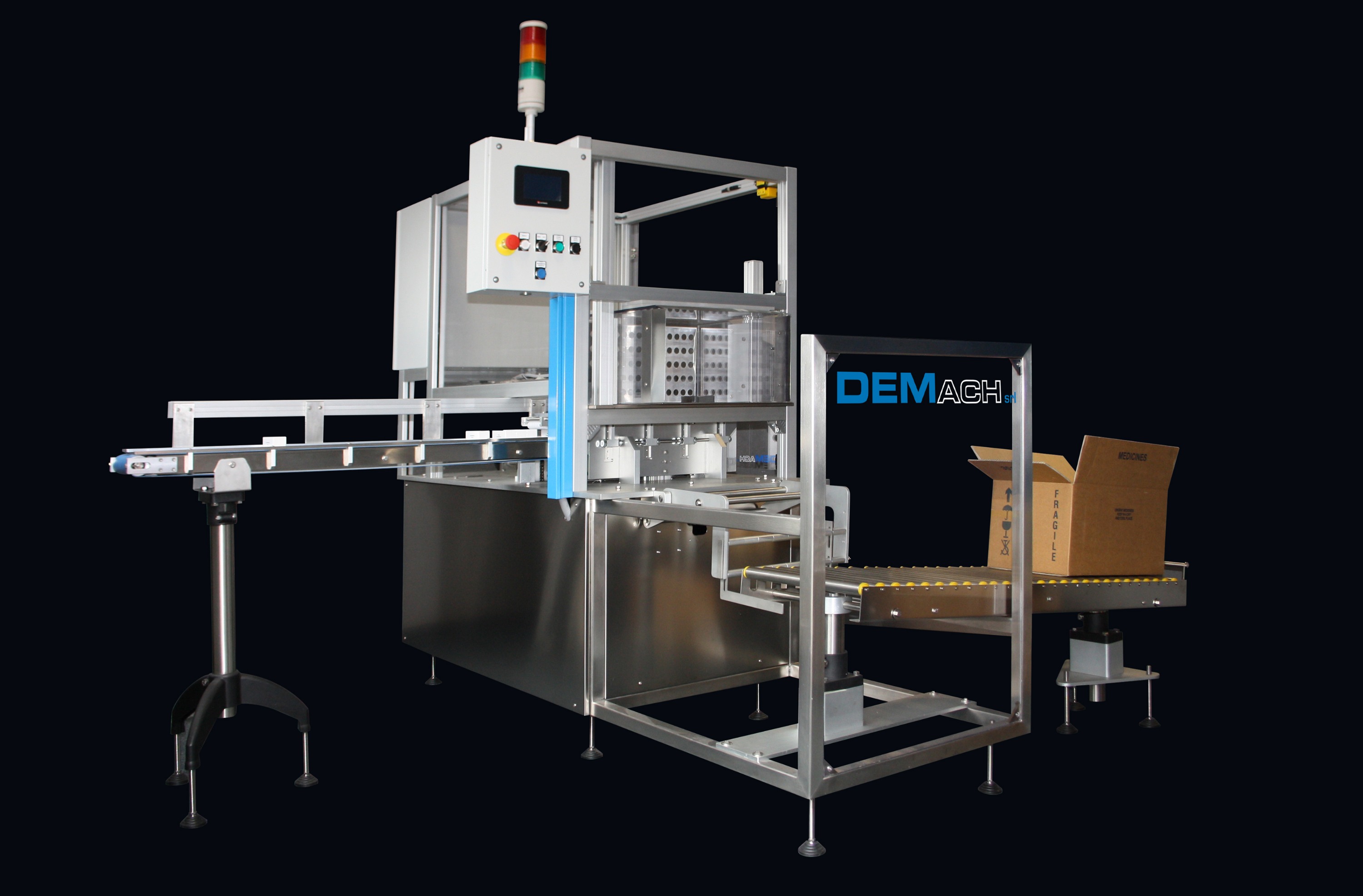 DEM-01: halbautomatischer Sammelpacker