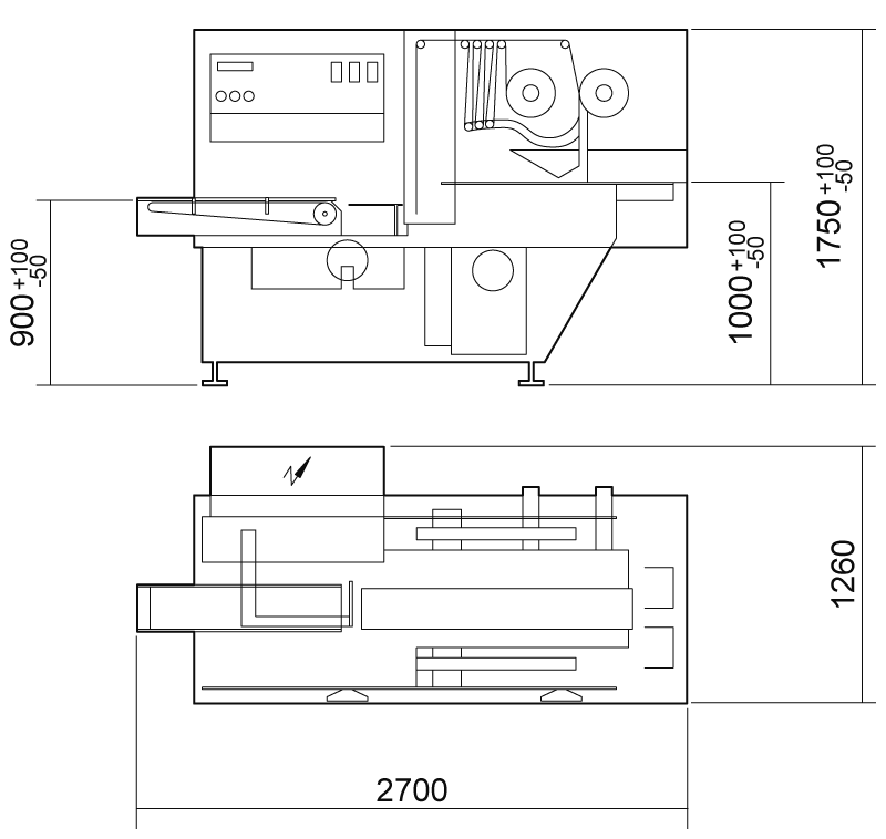 DEMACH Type 1 — Ingombri e layout