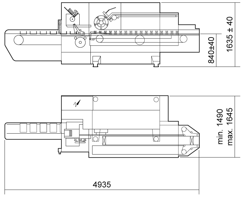 DEMACH Type 7 — Ingombri e layout