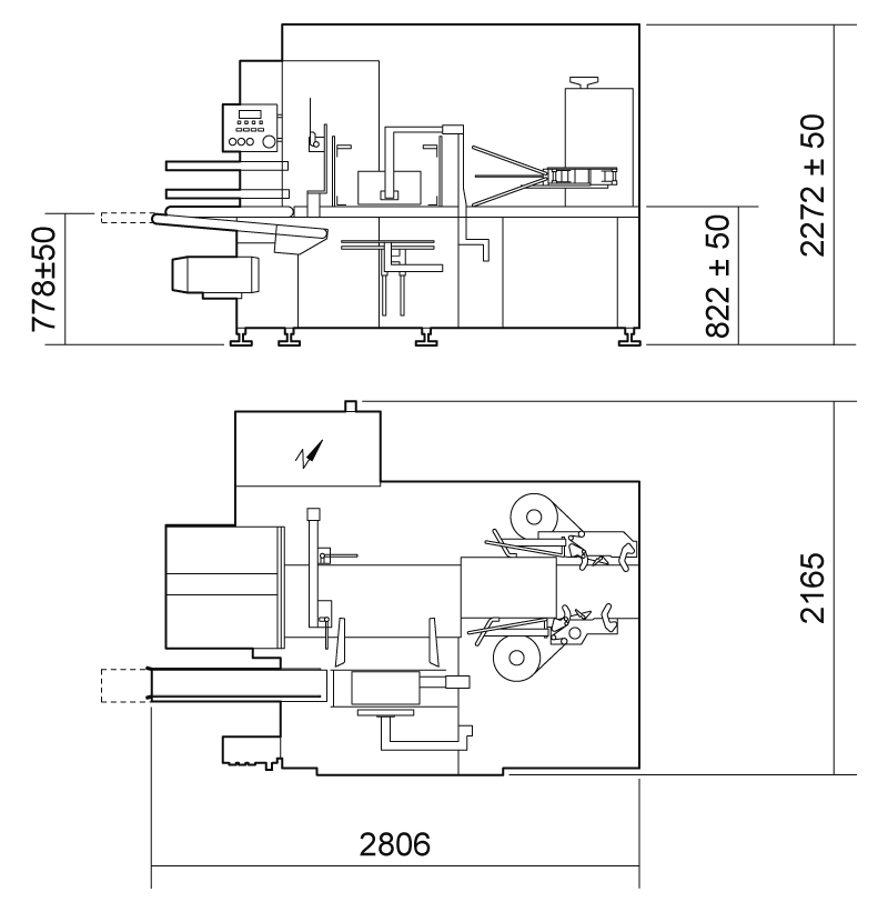 DEMACH Type 5 — Ingombri e layout